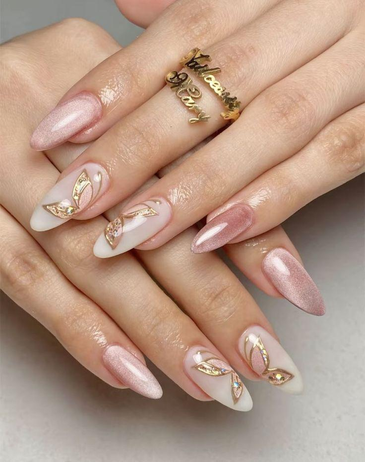 18. Metallic Floral Foils
