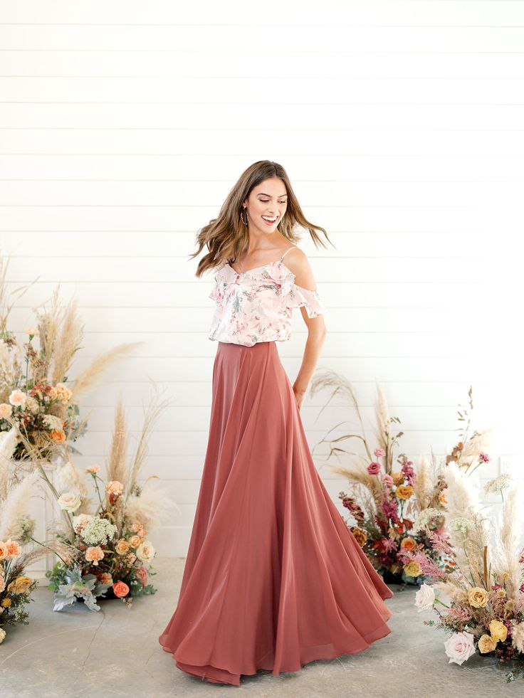 7. Pastel Skirt and Top Sets